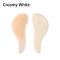 Ergonomic creamy white detangling hair brushes with flexible bristles for smooth hair - Cream White
