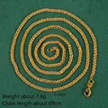Elegant gold-tone 69cm twist chain necklace for women with secure lobster clasp closure - 70cm Flat O-link Chain (X4711)