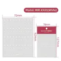 Adesivo per unghie stella 3D oro MM-XX03 bianco con dimensioni 72x92mm mostrate - Piccola Stella Polare (MM-XX03) - Bianco