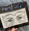 Iridescent butterfly resin face jewel stickers for temporary party makeup decoration - HF-109 White AB