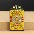Ebony Vairocana Yellow Cloud Nepal Single Pendant