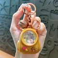 Porte-clés mini sac à dos Capybara mignon avec veilleuse LED et clochette pour accessoires - Lumière Sac à Dos Capybara-Thème Tortue