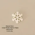 Miniature resin snowflake ornament with glitter finish for DIY Christmas tree decor - No.5 - 2.8cm Resin Glitter Snowflake