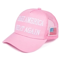 Adjustable / Pink Mesh Hat