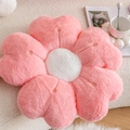 Pink plush flower pillow cover with soft heart shaped petals for cozy home decor - Pink Sakura Pillow (With Core) / 45cm