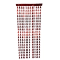 Metallischer roter Lametta-Vorhang mit Weihnachtsbaum-Motiven für Party-Hintergründe - Roter Weihnachtsbaum Folienvorhang (1*2m)