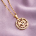 Round Hollow MOM Gold