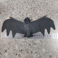 Realistic 26cm black rubber bat prop for Halloween decorations and prank props - Large Thickened 25.5*10CM