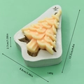 Christmas tree silicone mold for DIY baking with detailed layered star top design - Wave Texture Style (1)