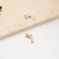 Silver and gold stainless steel dolphin pendants for summer ocean jewelry sets - Dolphin Style (10#)