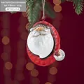 Ornamento natalizio vintage in ferro con Babbo Natale appeso a un ramo dell'albero - 9.5*8cm (33.5g) / Babbo Natale Stile A