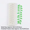 Leaf and vine bark texture silicone mold for fondant cake and chocolate lace - 15-258(Long Leaf) / Gray