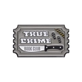 Pin's émaillé True Crime Book Club en forme de ticket avec finition noir et blanc - Club de Lecture True Crime (Gris)