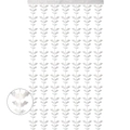 Tenda a frange in lamina d'argento iridescente a forma di pipistrello per Halloween - 1m*2m / Argento