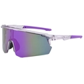 Polarized purple cycling sunglasses with transparent purple frame for outdoor sports - Purple Frame Purple Lens