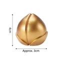 Miniature matte gold longevity peach cake topper ornament, size 4cm height and 3cm width - Small Gold Longevity Peach