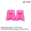 Rosa Schach-Silikonform für Fondant-Kuchen Set mit detaillierten Maßangaben - 3# Turm / Rosa