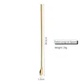 Golden 304 stainless steel long handle coffee spoon 26.5cm length with mirror finish - 26cm Gold