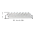 Lace bark texture silicone cake mold for DIY baking and clay craft, size 22.5x5cm - Lace Pattern 50-688 Gray