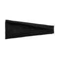 Cinta deportiva elástica de algodón negro para correr y yoga, banda para el sudor para hombre y mujer - Negro