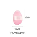 Rosa Tropfen-Make-up-Schwamm mit Band, 47 mm x 28 mm, für präzises Augen-Make-up - Rosa / Klein (1 Stück lose)