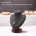 Walnut Neck Model Necklace Stand Small
