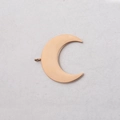 Detalle del colgante de luna creciente dorada de acero inoxidable pulido espejo 20x21mm - Oro rosa