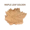 Goldenes Schmucktablett in Ahornblattform aus Harz zur Aufbewahrung von Ringen - Gold Ahornblatt 10*10,2 cm