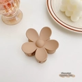 7cm matte flower hair claw clip in warm latte brown for elegant autumn hairstyles - Flower Style / Diameter approx 7cm / Matte Coffee