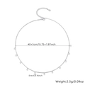 Dettaglio della collana in argento S925 con 11 perle testurizzate e catena 40+5cm - Collana con 11 Zirconi