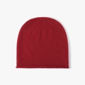 Bonnet d'hiver en laine rouge douce tricoté pour la chaleur extérieure et le style - Taille unique / Rouge (24B093)