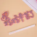 5Pcs Pink Velvet Queen Cake Toppers with Rhinestones for Mother’s Day Decor - Felt Rhinestone Hard Working Mom Heart (5 Pcs) / Pink