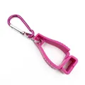 Multifunctional rose red glove clip with secure metal carabiner for outdoor work - Pink