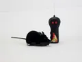 Small black remote control mouse toy with flocking texture and infrared remote - Small Black