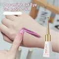 XEIJAYI purple cat eye gel polish shade 02 with metallic magnetic shimmer on nails - Dopamine Dual Light Cat Eye 02