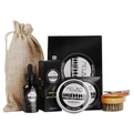 MELAO Sandalwood Beard Care Kit with Beard Oil, Balm, Brush, Comb and Scissors - 6-Piece Beard Kit (Sample)