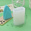 Macro detail of geometric silicone mold for candle making with dimensions and 280g weight - Stepped Geometric Style (2)