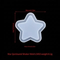 Star-shaped quicksand silicone mold for DIY epoxy resin keychain pendant making - Star Quicksand Mold LS#02