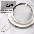 Passoire fine en acier inoxydable taille 22 de 40x21,8cm pour filtrer l'huile et le jus - Passoire Économique 22cm