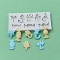 Stampo in silicone per caramelle natalizie e bastoncini di zucchero per torte e cioccolato - Stile Caramelle Natalizie a 8 Cavità