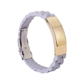 Gold Plate Grey Band Gray
