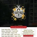 Merry Christmas static window sticker with stars and ornaments for holiday decoration - SDUV065 (Stars & Balls)