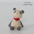 Miniature resin panda figurine looking up at the sky, size 3.5x4cm weight 50g - Panda