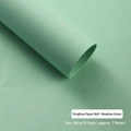 Waterproof matte meadow green flower wrapping paper roll 58cm by 7 meters long - Roll (58cm*7m) / Meadow Green