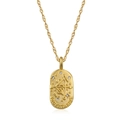 Goldene Schütze Sternzeichen Halskette mit Kristallen und gedrehter Kette für Damen - Schütze