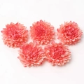 Set de 5 cabezas de crisantemo artificiales rosa degradado realistas para manualidades - #18 Crisantemo Hortensia (Pack de 5)