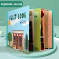 Libro interattivo sulle verdure per l'apprendimento cognitivo dei bambini piccoli - Cognizione della Verdura