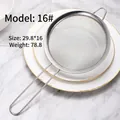 Passoire de 16cm en acier inoxydable avec filet fin et long manche pour la cuisine - Passoire Économique 16cm