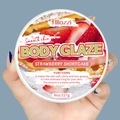 Hllozzi Strawberry Shortcake Body Glaze, 8oz moisturizing cream for soft radiant skin - Strawberry Cake / Large
