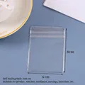 Thick 6x8cm transparent PVC self-sealing jewelry pouch with secure zip lock seal - 6*8cm/Double Layer 26 Silk